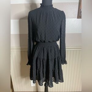 Sweet Wanderer Black Long Sleeve Dress Size Medium